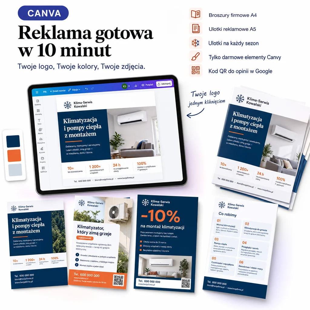 Zestaw instalatora: klimatyzacja i pompy ciepła